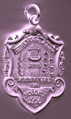 Soloist medal from Waterloo Band Festival (Warren Berger, 1956)
Keywords: 1956