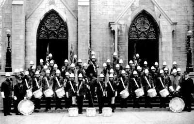 Grantham Police Boys Band (on the steps of the C athedral, Grantham's first year in existence, 1955)
Keywords: 1955