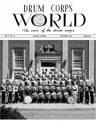 Toronto Optimists on the cover of Drum Corps World (November, 1958)
Submitted by Phil Hennings
Keywords: 1958