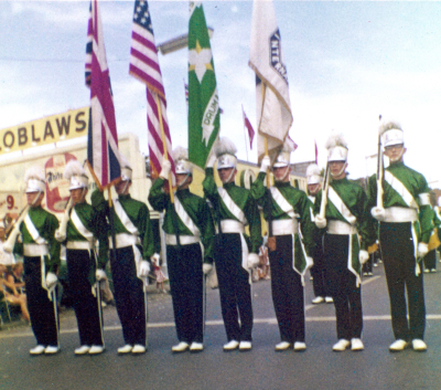 Colour Guard in Toronto parade (1958)
Photo submitted by Phil Hennings
Keywords: 1958