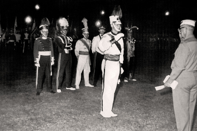 Phil Hennings and other drum majors (including Jolly Jesters) on retreat (New York - Canadians, Rochester, 1960)
Submitted by Phil Hennings
Keywords: 1960