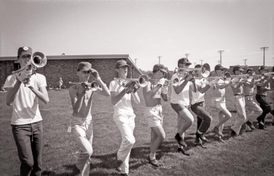 Toronto Optimists rehearsing (Falconer, NY, 1960)
Photo by Don Daber
Keywords: 1960