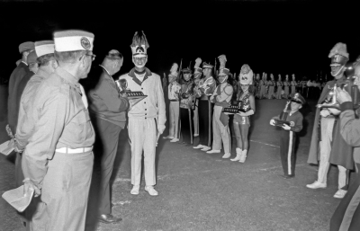 Phil Hennings, Optimists, receives trophy (Nationals, Hamilton, 1960)
Photo by Don Daber
Keywords: 1960