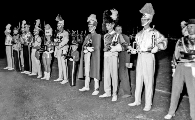 Drum Majors on Retreat (Nationals, Hamilton, 1960)
Photo by Don Daber
Keywords: 1960