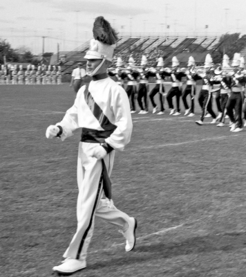 Barry Bell, drum major, and the Toronto Optimists (Nationals, 1960)
Photo by Don Daber
Keywords: 1960