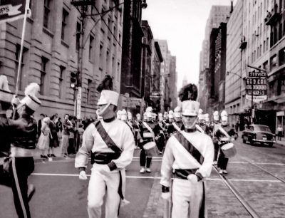 Phil Hennings & Barry Bell lead the Optimists in parade (1960)
Photo by Don Daber
Keywords: 1960
