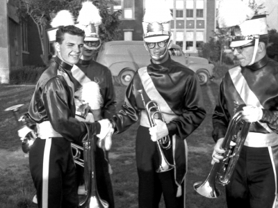 Ron Cook, Jim Fletcher, Al Morrison and Ross Colville, Toronto Optimists (Rochester, 1960)
Photo by Don Daber
Keywords: 1960