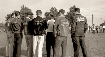 A bunch of Opti guys watching De La Salle rehearse (Toronto Lakeshore, 1960)
Photo by Don Daber
Keywords: 1960