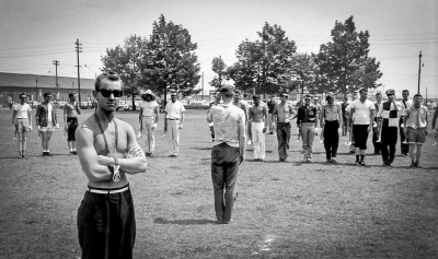 Toronto Optimists rehearsing (Waterfront, 1960)
Photo by Don Daber
Keywords: 1960