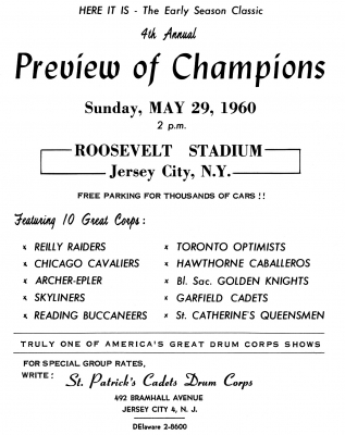 Advert for 1960 Preview of Champions
submitted by Terry Sweeney
Keywords: 1960