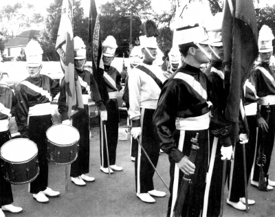 Toronto Optimists (Rome, NY, 1960)
L to R: Brian Williams, Larry Cheevers, ?, Mike Layton, Ivor Bramley, ?, Len Perrin

Photo Submitted by Phil Hennings
Keywords: 1960