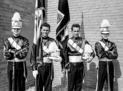 Andy Henderson, Vern Reid, Jim Nisbett and Al Miller (1961)
Photo by Don Daber
Keywords: 1961