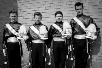 Karl Bossert, Terry McKolskey, Doug MacKenzie and Doug Yarker, Members of the Toronto Optimists (1961)
Photo by Don Daber
Keywords: 1961