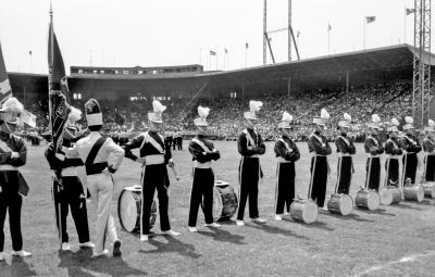 Toronto Optimists while SAC performs (Preview of Champions, Roosevelt Stadium, Jersey City, 1961)
Photo by Don Daber
Keywords: 1961
