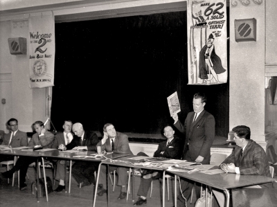 Don Daber speaking (Rally Night, 1961)
Keywords: 1961