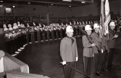 Grantham Police Boys Band (Leaside arena, 1961)
Photo by Don Daber
Keywords: 1961