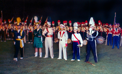Drum Majors on Retreat (Rome, NY, 1962)
You can see the surprise as Optimists beat SAC.

Photo by Don Daber
Keywords: 1962