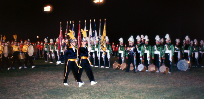 Blessed Sacrament marches past the Toronto Optimists (Rome, NY, 1962)
Photo by Don Daber
Keywords: 1962