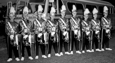 Toronto Optimists Baritones (Rome, NY, 1962)
L-R: Dave Watt, Ron Cottrell, Mel Dey, Glen Durish, Richard Boehnke, Robin Weatherstone, Dick Ward, Al Lavigne and Bill Thorne 

Photo by Don Daber
Keywords: 1962
