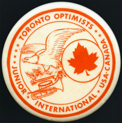 Optimists Junior International Button (1962)
Submitted by John Shearer
Keywords: button 1962