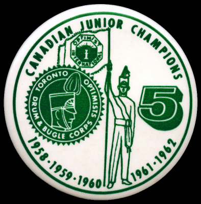 Optimists 1962 button (5 years as champs)
Submitted by John Shearer
Keywords: button 1962