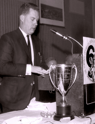 Don Daber addressing the corps (Corps Banquet, 1963)
Keywords: 1963