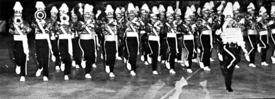 Indoor show with mini drill - looks like the "El Cid" Wedge (St Catharines, May 1963)
Photo probably by Don Daber
Keywords: 1963