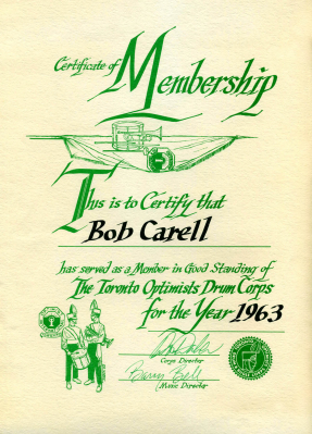 1963 Membership Certificate
Keywords: 1963