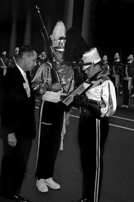 ?, Chuck Clutterbuck (?), Jim McConkey (Optimist Club Convention, 1963)
Photo by Don Daber
Keywords: 1963
