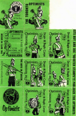 Optimists Stamps (circa 1963)
created by Don Daber
Keywords: 1963