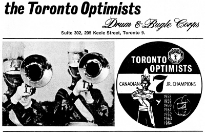 Promo for 1964 recording of the Optimists
By Don Daber
Keywords: 1964
