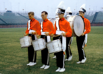 Vic Kruklis, Lorne Ferrazzutti, Ed Law & Bill Stoney of Commanders (Hamilton, 1964)
Photo by Norm Kennedy
Keywords: 1964