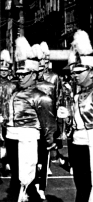 A parade in Toronto: Gary Corbett (glasses) and Doug Mackenzie (1964)
Photo by Don Daber
Keywords: 1964