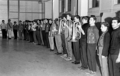 Toronto Optimists indoor practice (1964)
Photo by Don Daber
Keywords: 1964