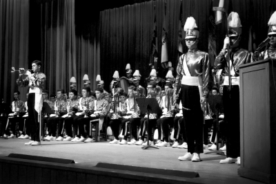 Doug MacKenzie plays a solo, Toronto Optimists (Indoor, 1964)
Photo by Don Daber
Keywords: 1964