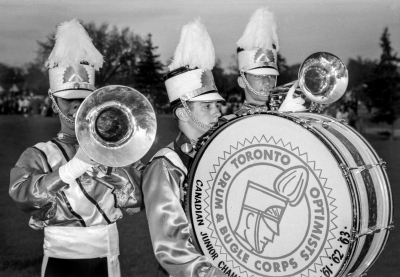 Archie Van Dyke, John Gibson, ?, Toronto Optimists promo shot (Keating Park, 1964)
Photo by Don Daber
Keywords: 1964