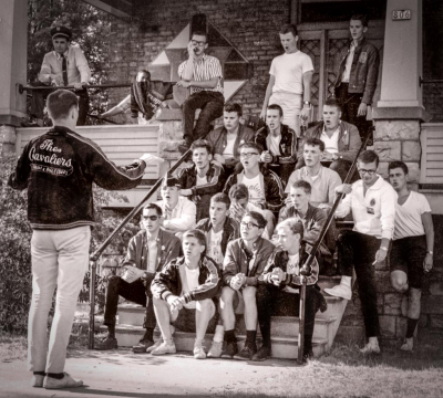 Alex Glover leads the Optimists Choir (Menominee, 1964)
Photo by Don Daber
Keywords: 1964