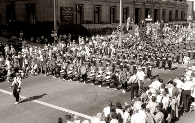 Boston Crusaders (Great Circus Parade, Milwaukee, 1964)
Photo by Don Daber
Keywords: 1964
