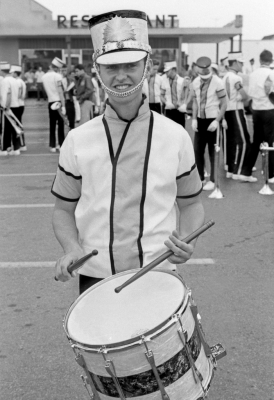 Ron Kaiser in Optimists' summer parade uniform (St Jerome, 1964)
Photo by Don Daber
Keywords: 1964