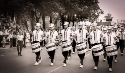 Toronto Optimists in our summer parade uniforms (St Jerome, Quebec, 1964)
Photo by Don Daber
Keywords: 1964