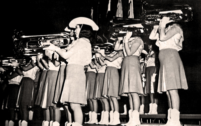 Audubon Bon Bons (about 1964)
From Drum Corps Digest
Keywords: 1964