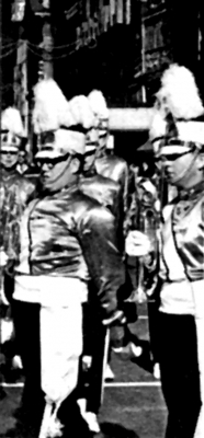 Gary Corbett (glasses) in a parade (circa 1964)
Keywords: 1964