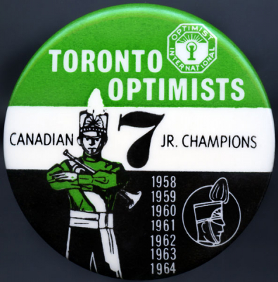 Toronto Optimists 1964 button (7 Nationals)
Submitted by John Shearer
Keywords: button 1964