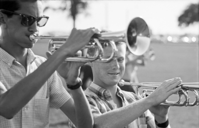 Bill Holloway and Barry Radford, Toronto Optimists (Lakeshore Rehearsal, 1965)
Photo by Don Daber
Keywords: 1965