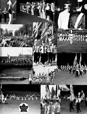 Montage showing many corps (1964 or 1965)
Published in 1965 Drum Corps Digest
Keywords: 1964 1965