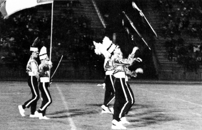 Rifle line off the line: Bill Kane, Larry Greenwood, Marty Palmer and Ron Cooper (1966)
Keywords: 1966