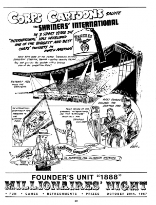 Don Daber cartoon from 1967 Shriners' programme
Submitted by George Tamaki
Keywords: 1967