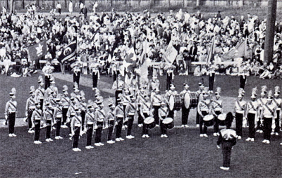 Guelph Opti-Knights, with Peter McCusker on soprano (Peter's a new member of our Alumni Corps) (1968)
Photo submitted by John Swartz
Keywords: 1968 1967