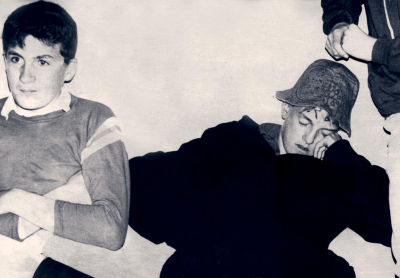 A sleepy John Rood and Friend awaiting their call to be initiated (1967)
Photo by Frans Rood
Keywords: 1967