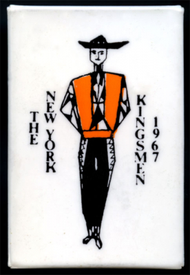Ney York Kingsmen button (1967)
Submitted by John Shearer
Keywords: button 1967